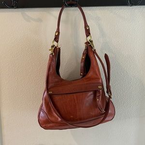 FRYE handbag Melissa hobo zipper cognac